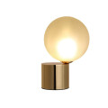 Factory Direct gold metal glass LED table lamp Chinese table lamps